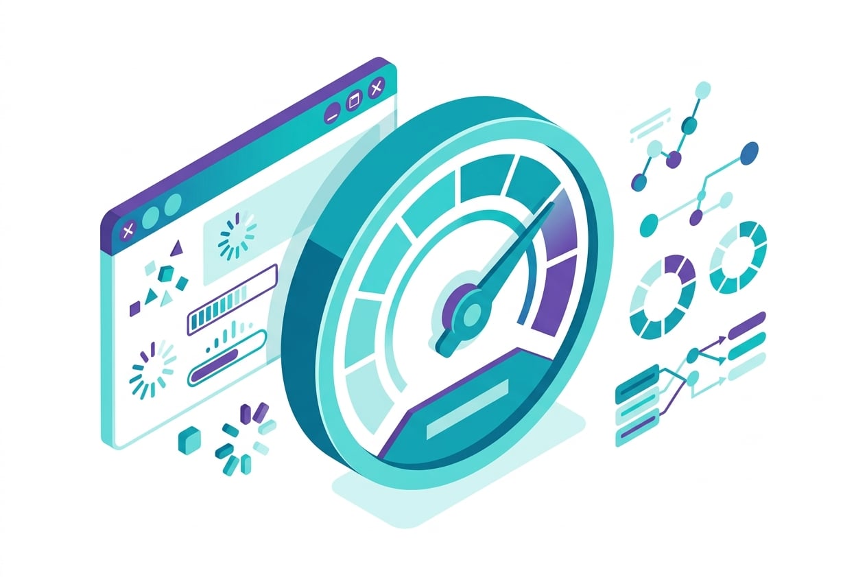 Page speed analyser measuring Core Web Vitals and load times